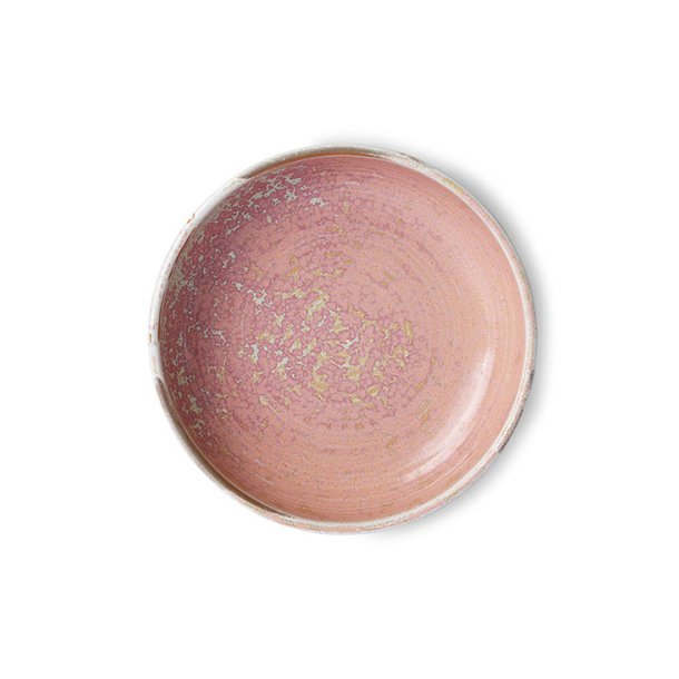 Deep plate - rustic - pink