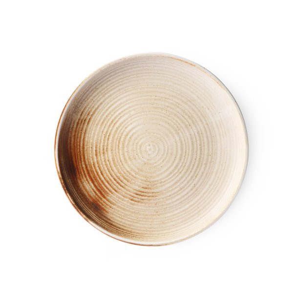 Dinner plate - rustic - cream brown