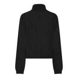 Sally Knit Rollerneck - Black
