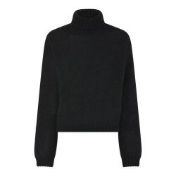 Sally Knit Rollerneck - Black
