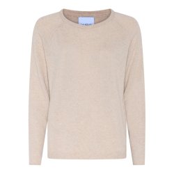 Cassandra Knit Round Neck - Sand Melange