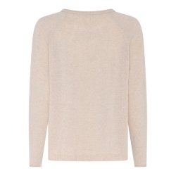 Cassandra Knit Round Neck - Sand Melange