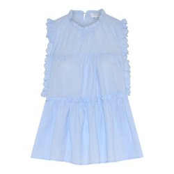 Julie Frill Top � Light Blue