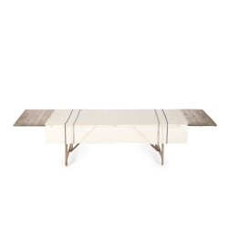 Andros Pi�ce de Lin Stripe � Off White &amp; Indigo 