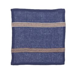 Noa H�rserviet Stripe � Indigo / Sienna Brown