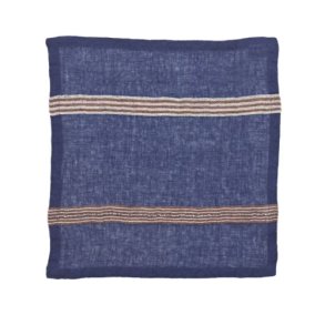 Noa H�rserviet Stripe � Indigo / Sienna Brown