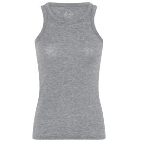 Lucca Top med Cashmere � Tank � Medium Grey Melange