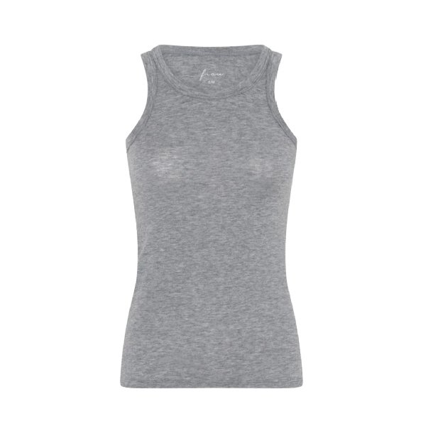 Lucca Top med Cashmere � Tank � Medium Grey Melange