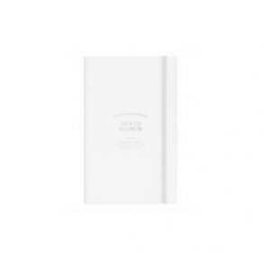 Hvid notesbog af sten - medium