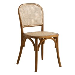 Wicky spisebordsstol med flet - natur