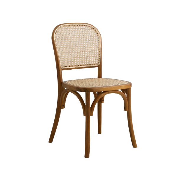 Wicky spisebordsstol med flet - natur