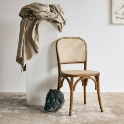 Wicky spisebordsstol med flet - natur