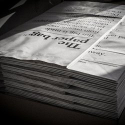 The paper bag hvid - small