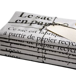 The paper bag hvid - small