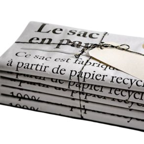 The paper bag hvid - small