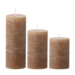 Pillar Candle - rustic cappuccino