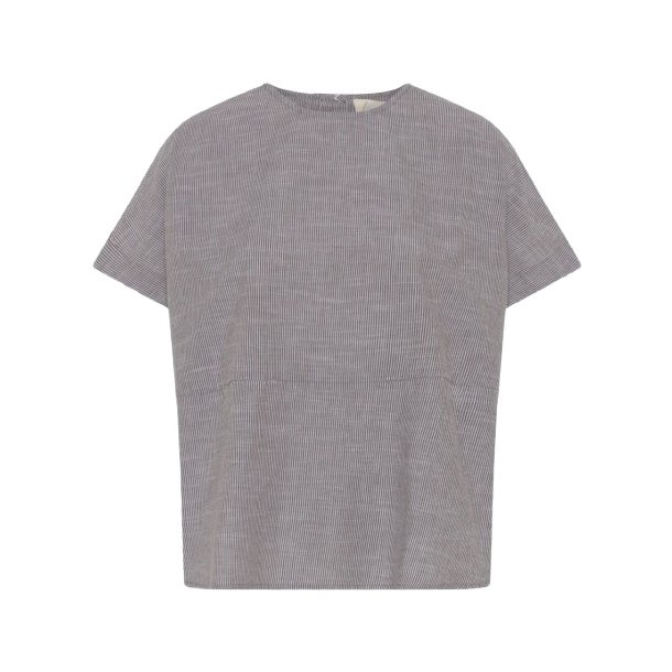 Frau Rome top - Coffee Quartz Stripe