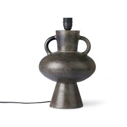 Stoneware lamp base - charcoal