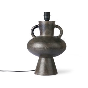Stoneware lamp base - charcoal