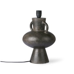 Stoneware lamp base - charcoal