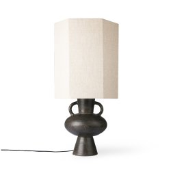 Stoneware lamp base - charcoal