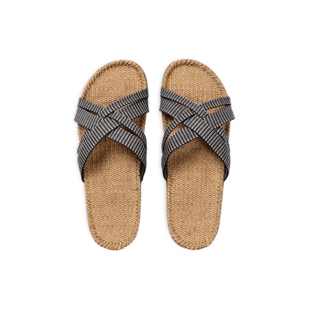 Shangies sandaler Women#1 sandaler - black stripes