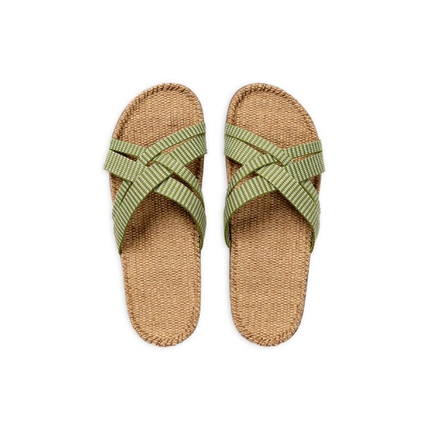 Shangies sandaler Women#1 sandaler - green leaves