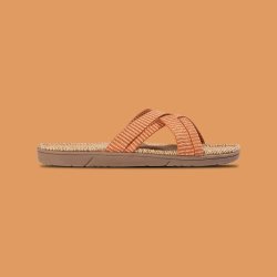 Shangies sandaler Women#1 sandaler - orange stripes