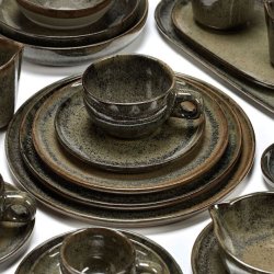 Deep plate - medium - indi grey