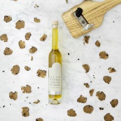 Trffelolie lavet p hvide trfler