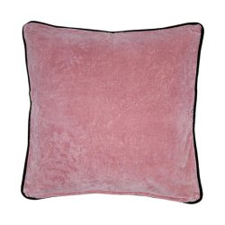 Velvet cushion - ochre rose