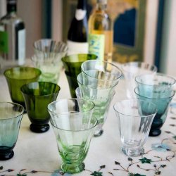  Water glass trellis - topaz midnight 