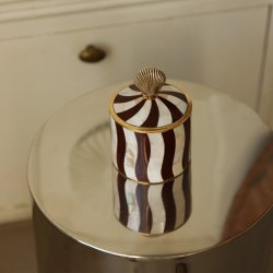 Abby Shell Circus Box Large Burgundy