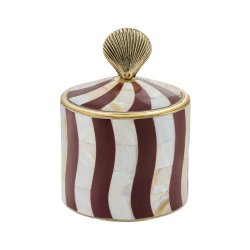 Abby Shell Circus Box Large Burgundy