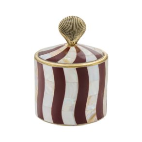 Abby Shell Circus Box Large Burgundy