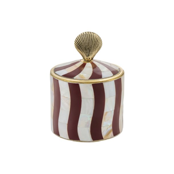 Abby Shell Circus Box Large Burgundy