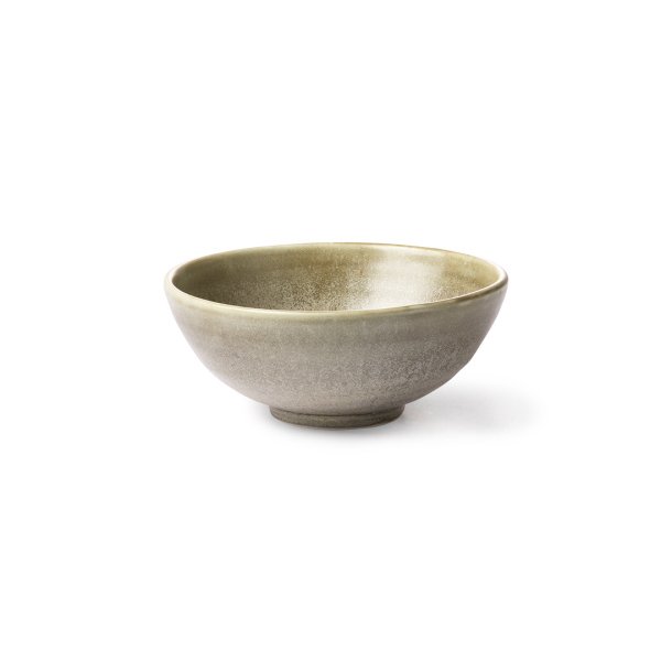 Salad bowl - rustic - green grey
