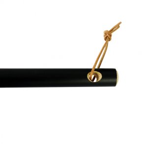 Lakeret hndtag - sort