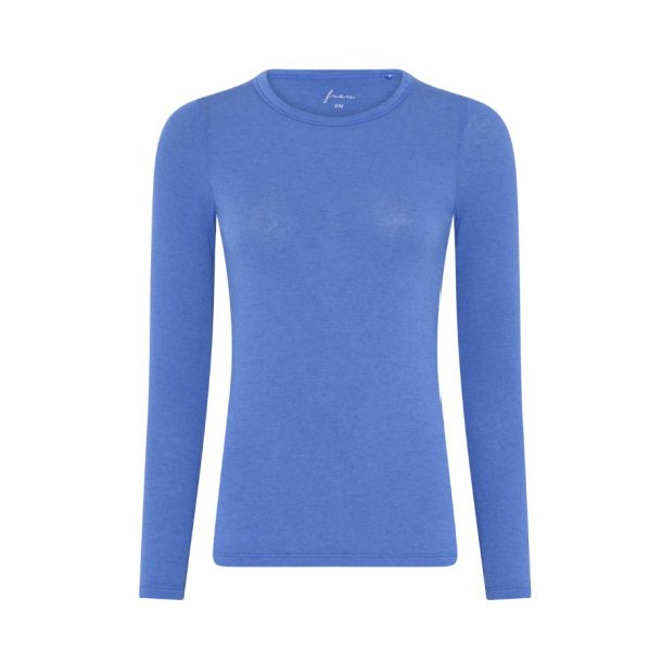 Lucca Top med Cashmere � Lang�rmet � Amparo Blue