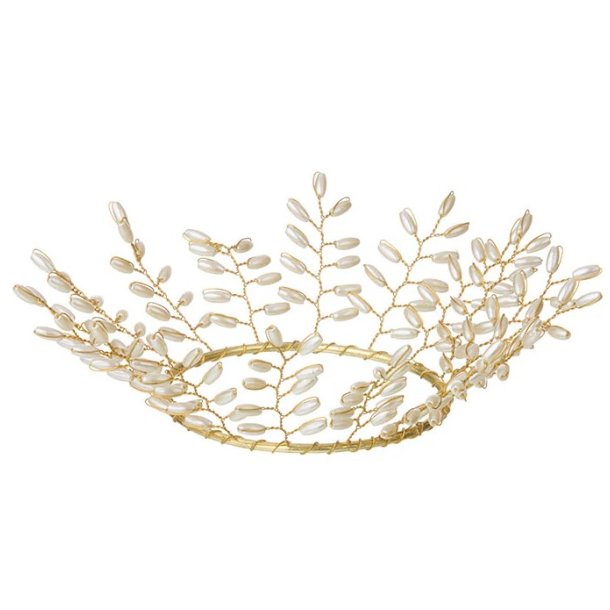 Beaded Candle Ring Gia  Pearl (7 cm)