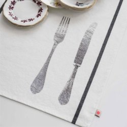 Kitchen towel - Gargantua argent 