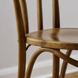 Bistro spisebordsstol - brun