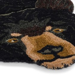 Blooming Black Bear Rug 