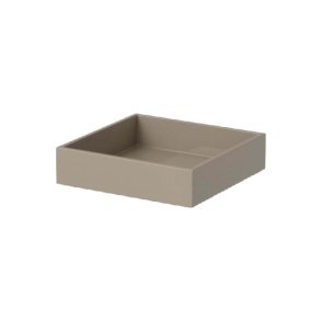 Lacquer Tray - grey - kvadratisk small