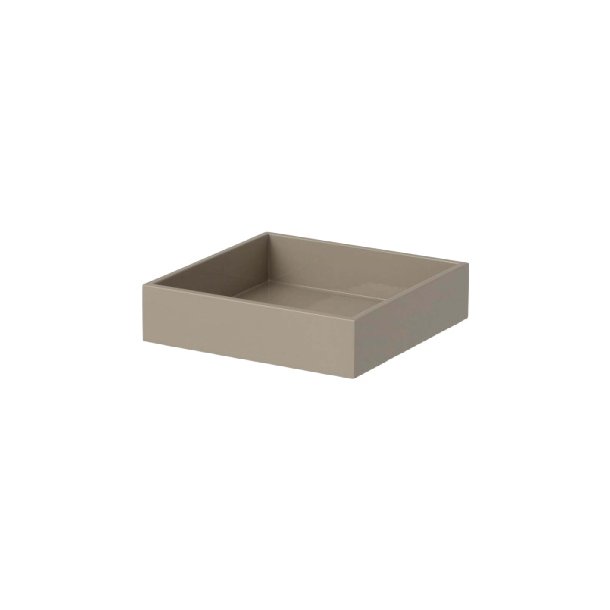 Lacquer Tray - grey - kvadratisk small