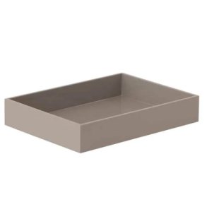 Lacquer Tray - grey - kvadratisk large