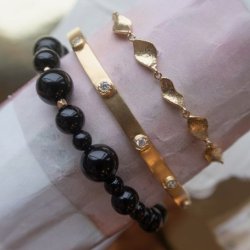 Cherie Bon Bon Bracelet  Black Onyx