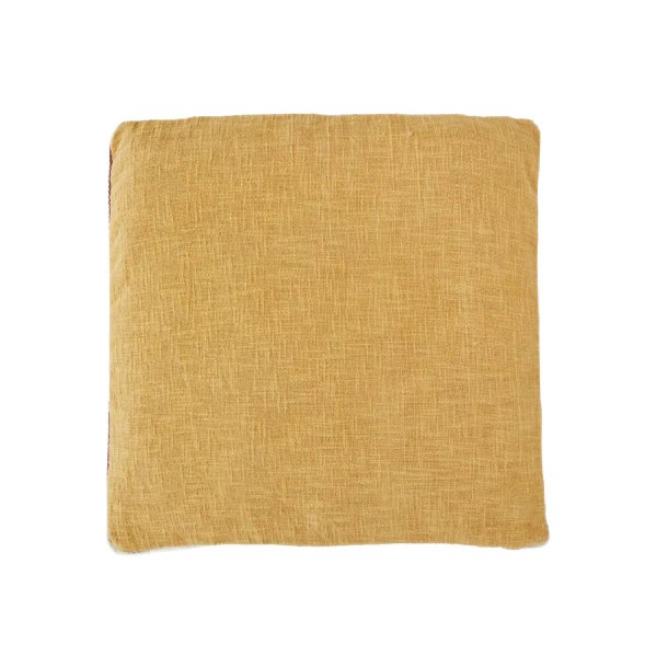 Cotton seating mat - mustard rust
