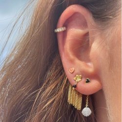 Dancing Chains Behind Ear Earring � Single