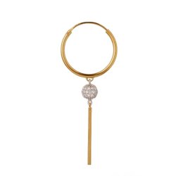 Vintage Disco Ball and Pin Earring  Single